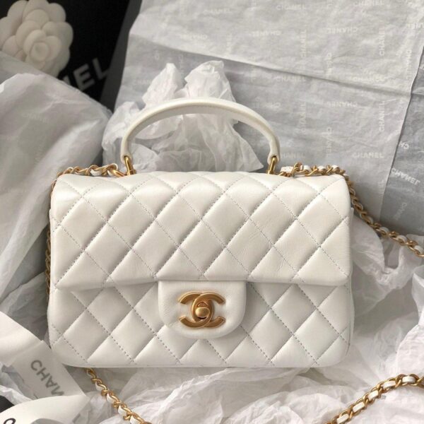 Chanel Classic Small Flap White