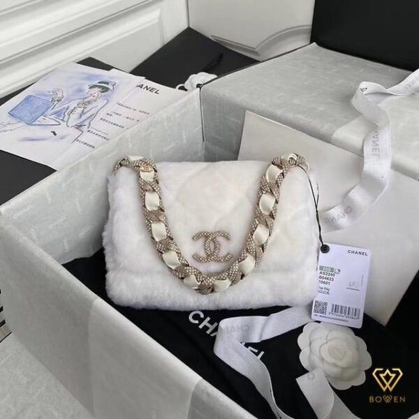 Chanel Shearling Fur Flap Bag