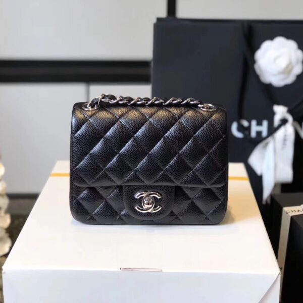 Chanel Mini Coco Black Grey