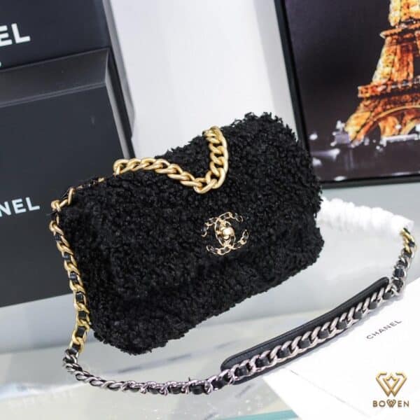 Chanel 19 Flap Bag Shearling Fur