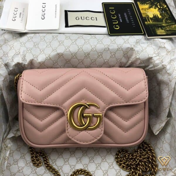 Gucci GG Marmont Flap Bag Pink