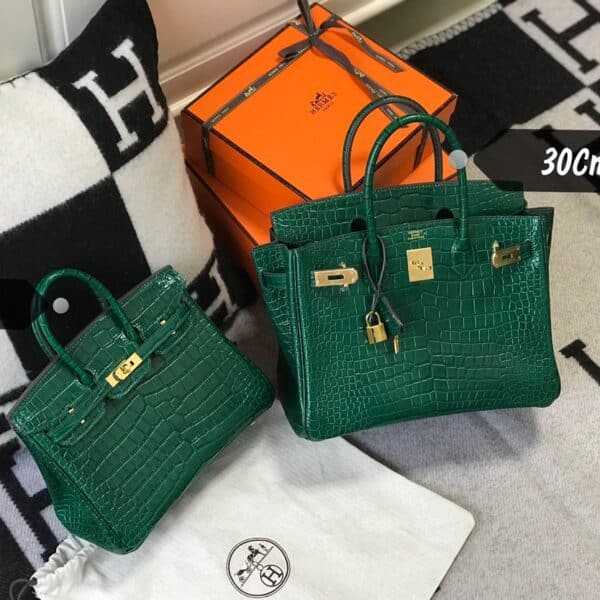 HERMES BIRKIN CROCODIE DARK GREEN