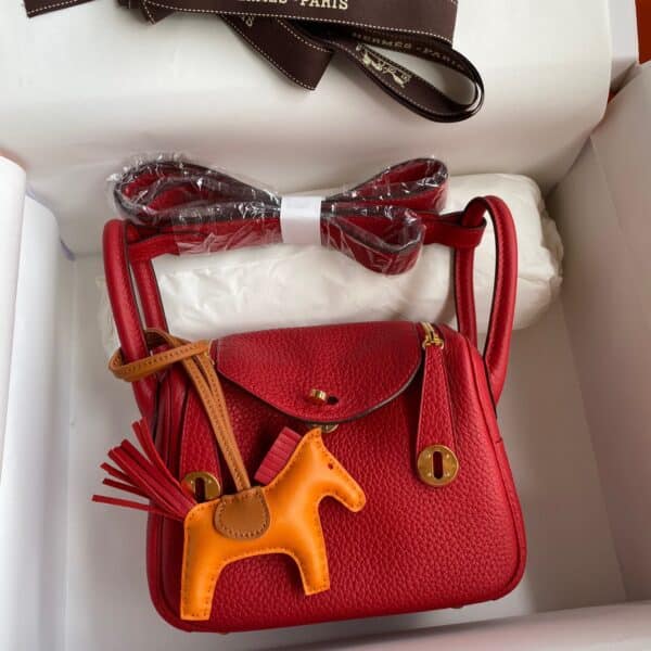 Hermes Mini Lindy Red