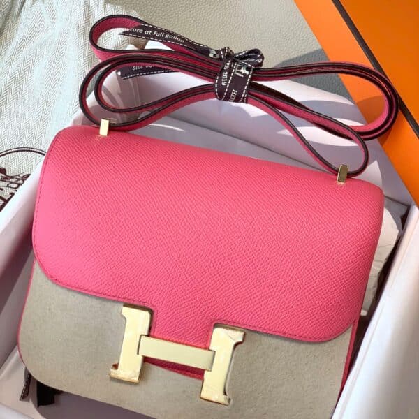 Hermes Constance Slim Pink&Begie