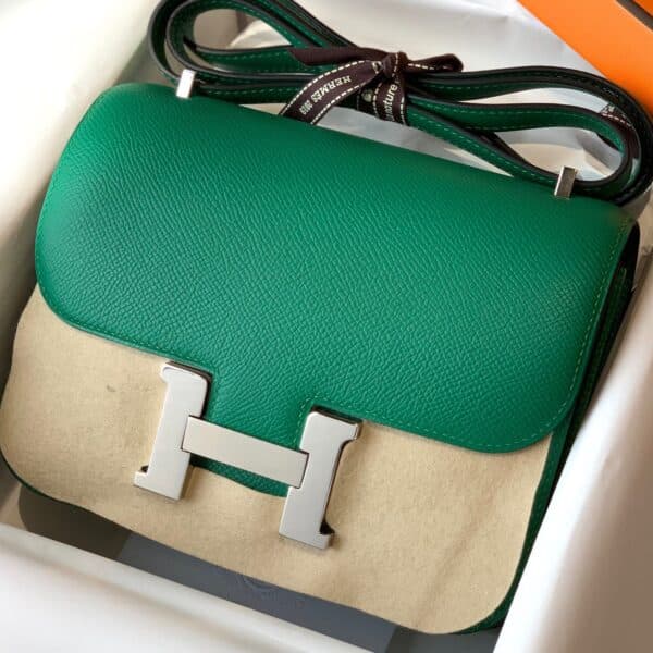 Hermes Constance Slim Green&Begie