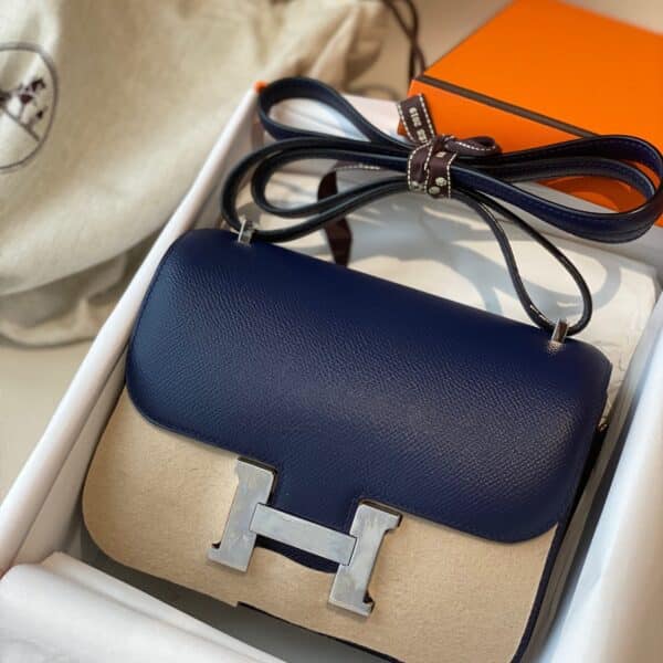 Hermes Constance Slim Blue&Begie