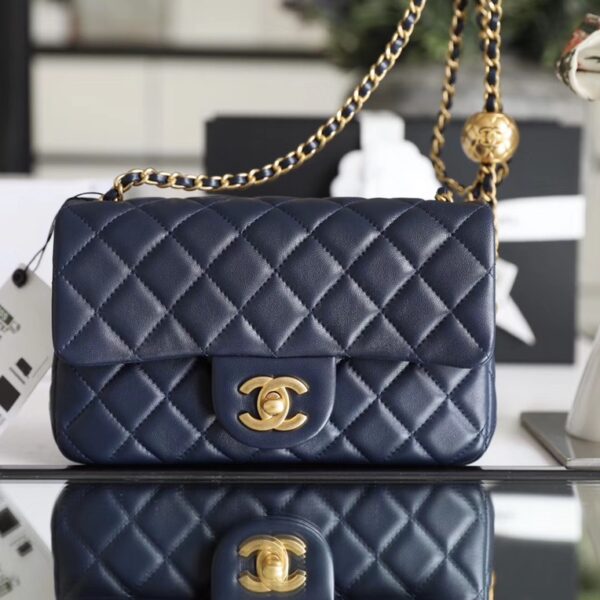 Chanel Classic Flap Bag Navy Blue