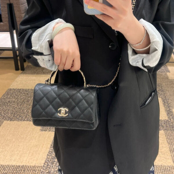 Chanel Mini Coco Crush Handle Black